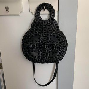 Used Patricia Nash Leather Handbag (Black)